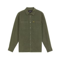 Sztruksowa koszula Lyle & Scott. Zielone koszule LYLE AND SCOTT, m, bez wzorów, ze sztruksu, bez kołnierzyka, bez ramiączek. W wyprzedaży za 336.50 zł.