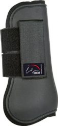 Otwarte przednie getry dla koni HKM Premium. Czarne legginsy długie sportowe HKM, bez wzorów, z materiału. Za 158.00 zł.