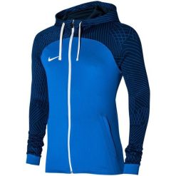 Bluza męska Nike DF Strike 23 HD Trk. Niebieskie bluzy z kapturem Nike, m, bez wzorów, z poliesteru, z kapturem. Za 205.99 zł.