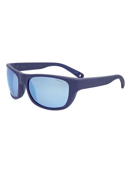 Polaroid Męskie okulary przeciwsłoneczne w kolorze granatowo-błękitnym rozmiar: 60. Niebieskie okulary przeciwsłoneczne Polaroid. Za 170.47 zł.