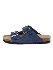 SABOKETS Skórzane klapki w kolorze granatowym rozmiar: 46. Niebieskie klapki SABOKETS. Za 165.99 zł.