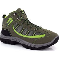 Skórzane buty trekkingowe "Lucania" w kolorze zielonym. Buty trekkingowe marki Kimberfeel. W wyprzedaży za 129.95 zł.