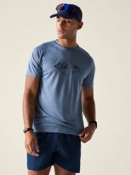 Dare 2b Koszulka funkcyjna "Tech II" w kolorze szaroniebieskim rozmiar: XXL. Niebieskie t-shirty sportowe Dare 2B, bez wzorów, z materiału, bez ramiączek, outdoorowe. Za 52.42 zł.