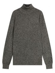 Perfect Cashmere Kaszmirowy golf "Trevor" w kolorze czarno-białym rozmiar: XL. Czarne golfy Perfect Cashmere, xl, bez wzorów, z kaszmiru, bez ramiączek. Za 434.99 zł.