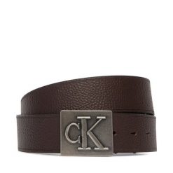 Pasek Męski Calvin Klein. Brązowe paski CALVIN KLEIN, bez wzorów. Za 289.99 zł.
