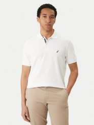 Nautica Polo Cabin NCCR0110 Biały Classic Fit. Białe koszulki polo Nautica, m, bez wzorów, z bawełny, bez kołnierzyka, bez ramiączek. Za 129.99 zł.