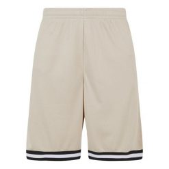 Szorty z dzianiny w paski Urban Classics. Brązowe szorty Urban Classics, l, bez wzorów, z dzianiny. Za 183.50 zł.