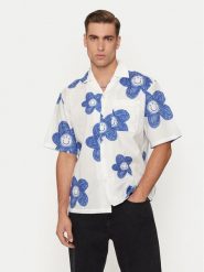 Hugo Koszula 50534201 Biały Regular Fit. Białe koszule Hugo, m, bez wzorów, z bawełny, bez kołnierzyka, bez ramiączek. Za 299.99 zł.