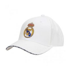 Czapka baseballowa dla dorosłych Real Madryt 23-24. Białe czapki zimowe REAL MADRID, bez wzorów. Za 106.93 zł.