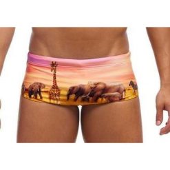 Trunki męskie Funky Trunks Circle Of Life - sidewinder. Odzież kąpielowa Funky Trunks, m, bez wzorów, sportowe. Za 139.00 zł.
