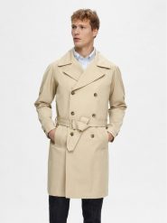 Selected Homme Trencz Archive 16091511 Beżowy Regular Fit. Brązowe płaszcze Selected Homme, l, bez wzorów, z bawełny, bez kaptura. Za 1,189.99 zł.