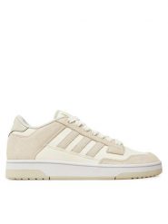 Adidas Sneakersy Rapid Court Low JP5246 Szary. Szare buty sportowe casual Adidas, bez wzorów, ze skóry, bez zapięcia. Za 219.99 zł.