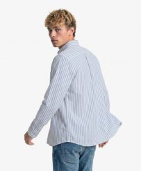 Superdry Koszula Preppy Oxford z długim rękawem z bawełny organicznej – Classic. Niebieskie koszule Superdry, uniwersalny, bez wzorów, z bawełny, bez kołnierzyka, bez ramiączek. Za 279.65 zł.