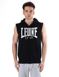 Bluza z kaptur na co dzień na siłownię. Białe bluzy z kapturem LEONE 1947 APPAREL, m, bez wzorów, z bawełny, z kapturem. Za 279.00 zł.