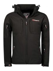 Geographical Norway Kurtka softshellowa "Tunar" w kolorze czarnym rozmiar: M. Czarne kurtki outdoor i hardshell Geographical Norway, m, bez wzorów, bez kaptura. Za 192.79 zł.