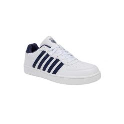 Sneakersy męskie K-swiss COURT KALI na co dzień białe (04777-124-M). Białe buty sportowe casual K-SWISS, bez wzorów, bez zapięcia. Za 179.00 zł.