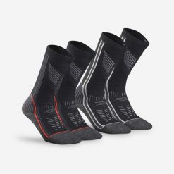 Skarpety turystyczne Quechua SH900 Mountain Mid. Czarne skarpety QUECHUA, bez wzorów, z elastanu. Za 109.99 zł.