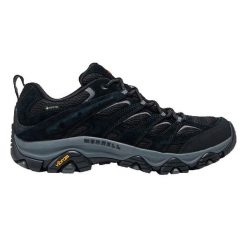 Buty trekkingowe męskie Merrell Moab 3 Gtx Gore-tex. Czarne buty trekkingowe Merrell, bez wzorów, z gore-texu, bez zapięcia. Za 755.00 zł.