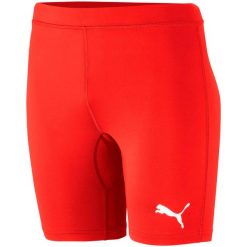 Spodenki kompresyjne męskie PUMA Liga Baselayer Short Tight. Czerwone odzież kompresyjna Puma, l, bez wzorów, do piłki nożnej. Za 210.20 zł.