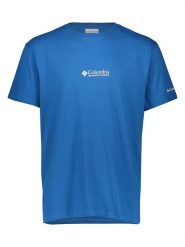 Columbia Koszulka funkcyjna w kolorze niebieskim rozmiar: L. Niebieskie t-shirty sportowe Columbia, bez wzorów, bez ramiączek, outdoorowe. Za 43.88 zł.