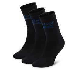 Zestaw 3 par wysokich skarpet unisex Reebok. Czarne skarpety Reebok, bez wzorów. Za 39.99 zł.