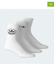 Adidas Skarpety (3 pary) w kolorze białym rozmiar: S. Białe skarpety Adidas, bez wzorów. Za 65.95 zł.