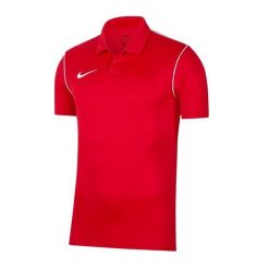 Męska Koszulka Polo Park 20 DriFIT. Czerwone koszulki polo Nike, m, bez wzorów, bez kołnierzyka, bez ramiączek. Za 138.99 zł.