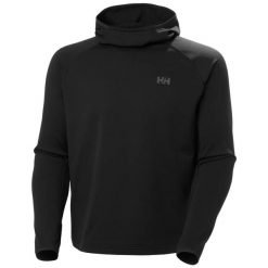 Bluza Helly Hansen Versalite Fleece. Czarne bluzy z kapturem Helly Hansen, l, bez wzorów, z elastanu, z kapturem. Za 299.00 zł.