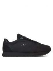 Calvin Klein Jeans Sneakersy Runner Sock Laceup Mg Canvas YM0YM01217 Czarny. Czarne buty sportowe casual Calvin Klein Jeans, bez wzorów, z jeansu, bez zapięcia. Za 329.99 zł.