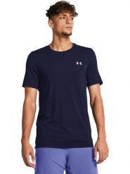 Under Armour Koszulka sportowa "Vanish Seamless" w kolorze granatowym rozmiar: XL. Niebieskie t-shirty sportowe Under Armour, bez wzorów, z materiału, bez ramiączek, outdoorowe. Za 121.51 zł.