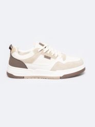 Sneakersy męskie beżowe RR174604 801. Brązowe buty sportowe casual BIG STAR, bez wzorów, z syntetyku, bez zapięcia. W wyprzedaży za 139.99 zł.