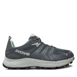 Buty do biegania Inov-8. Szare buty do biegania Inov-8, bez wzorów, z gore-texu, bez zapięcia, do biegania, gore-tex. Za 409.99 zł.