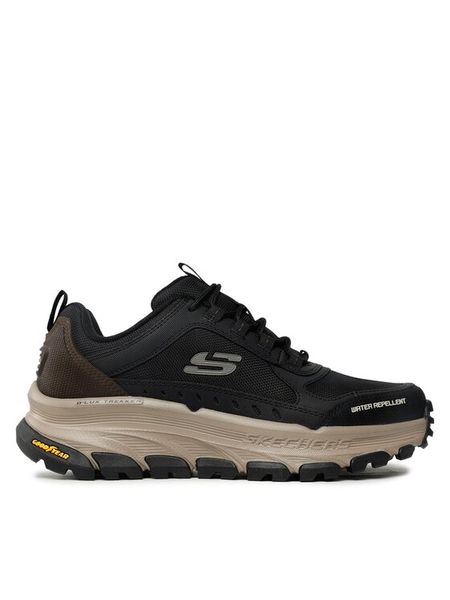 Skechers Trekkingi D'Lux Trekker 237565/BKNT Czarny. Czarne buty trekkingowe Skechers, bez wzorów, z materiału, bez zapięcia. Za 395.10 zł.