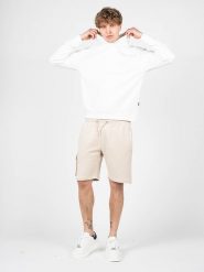 Pepe Jeans Szorty "Drake" | PM800911 | Drake | Mężczyzna | Beżowy, Kremowy. Białe szorty Pepe Jeans, m, bez wzorów, z bawełny. W wyprzedaży za 159.00 zł.
