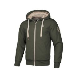 Bluza męska Pitbull rozpinana z kapturem Sherpa Ruffin II. Zielone bluzy PITBULL, m, bez wzorów, z kapturem. W wyprzedaży za 218.90 zł.