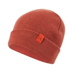 Czapka dzianinowa podwijana Rab Adzuki Beanie. Czerwone czapki zimowe RAB, bez wzorów, z dzianiny. Za 94.99 zł.
