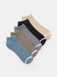 Bawełniane skarpetki 5 pack - wielobarwny. Skarpety Sinsay, bez wzorów, z bawełny. Za 15.99 zł.