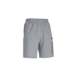 Spodenki Gym & Pilates Logo męskie. Szare krótkie spodenki sportowe Puma, l, bez wzorów, z bawełny. Za 64.99 zł.