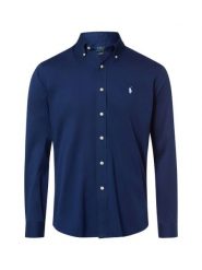 Polo Ralph Lauren Koszula Mężczyźni Modern Fit Bawełna niebieski, M. Niebieskie koszule Polo Ralph Lauren, m, bez wzorów, z bawełny, bez kołnierzyka, bez ramiączek. Za 399.95 zł.