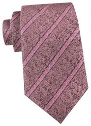 Krawat Męski - Angelo di Monti - Metaliczny Róż, Prążki. Czerwone krawaty i muchy Angelo di Monti, bez wzorów, z tkaniny. Za 45.00 zł.