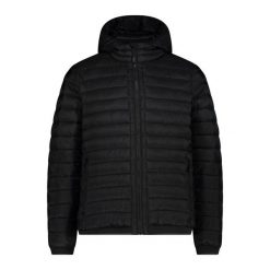 Kurtka męska turystyczna CMP 34K0127. Czarne kurtki CMP, na zimę, m, bez wzorów, z puchu, z kapturem. Za 629.99 zł.