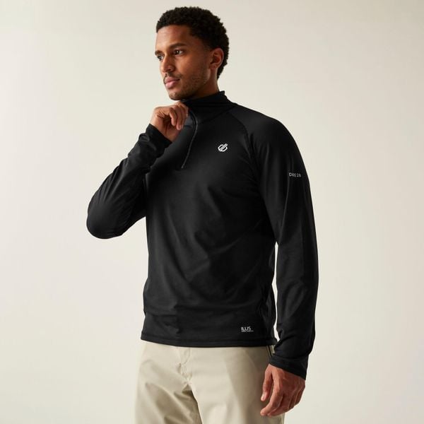 Bluza turystyczna męska Dare 2B Fuse Up II termoaktywna. Czarne bielizna termoaktywna Dare 2B, na zimę, m, bez wzorów, z elastanu, bez ramiączek, narciarskie. Za 139.99 zł.