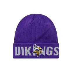 Czapka Minnesota Vikings Wordmark. Fioletowe czapki zimowe New Era, bez wzorów. Za 161.50 zł.