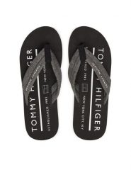 Tommy Hilfiger Japonki Hilfiger Chambray Beach Sandal FM0FM05751 Szary. Szare japonki Tommy Hilfiger, bez wzorów, z materiału. Za 169.99 zł.