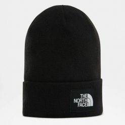 Czapka turystyczna unisex The North Face Dock Worker Recycled Beanie. Czarne czapki zimowe The North Face, bez wzorów. Za 99.99 zł.