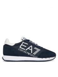 EA7 Emporio Armani Sneakersy 7X000541 AF18609 MB198 Granatowy. Niebieskie buty sportowe casual EA7 Emporio Armani, bez wzorów, ze skóry, bez zapięcia. Za 699.99 zł.