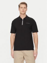 Jack&Jones Polo Fusion 12273127 Czarny Regular Fit. Czarne koszulki polo Jack&Jones, m, bez wzorów, z bawełny, bez kołnierzyka, bez ramiączek. Za 59.99 zł.
