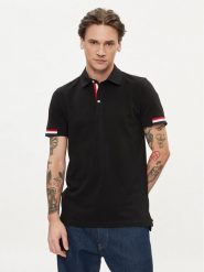 Geox Polo M4510L T2649 F9000 Czarny Regular Fit. Czarne koszulki polo Geox, l, bez wzorów, z bawełny, bez kołnierzyka, bez ramiączek. Za 199.99 zł.