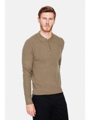 C& Jo Sweter w kolorze khaki rozmiar: 46. Brązowe swetry nierozpinane C& Jo, bez wzorów, bez kołnierzyka, bez ramiączek. Za 152.99 zł.