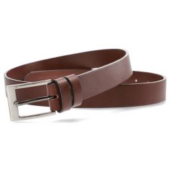 Brązowy Skórzany Pasek Męski Armodo. Brązowe paski Armodo, bez wzorów, ze skóry, eleganckie. Za 79.00 zł.